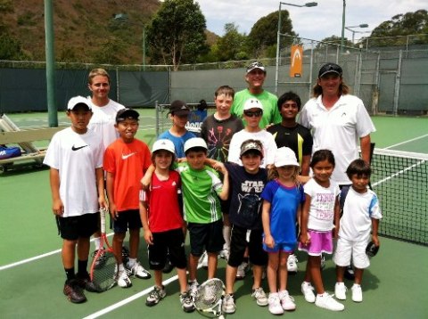 Santa Barbara School of Tennis is the training place for a number of rising stars